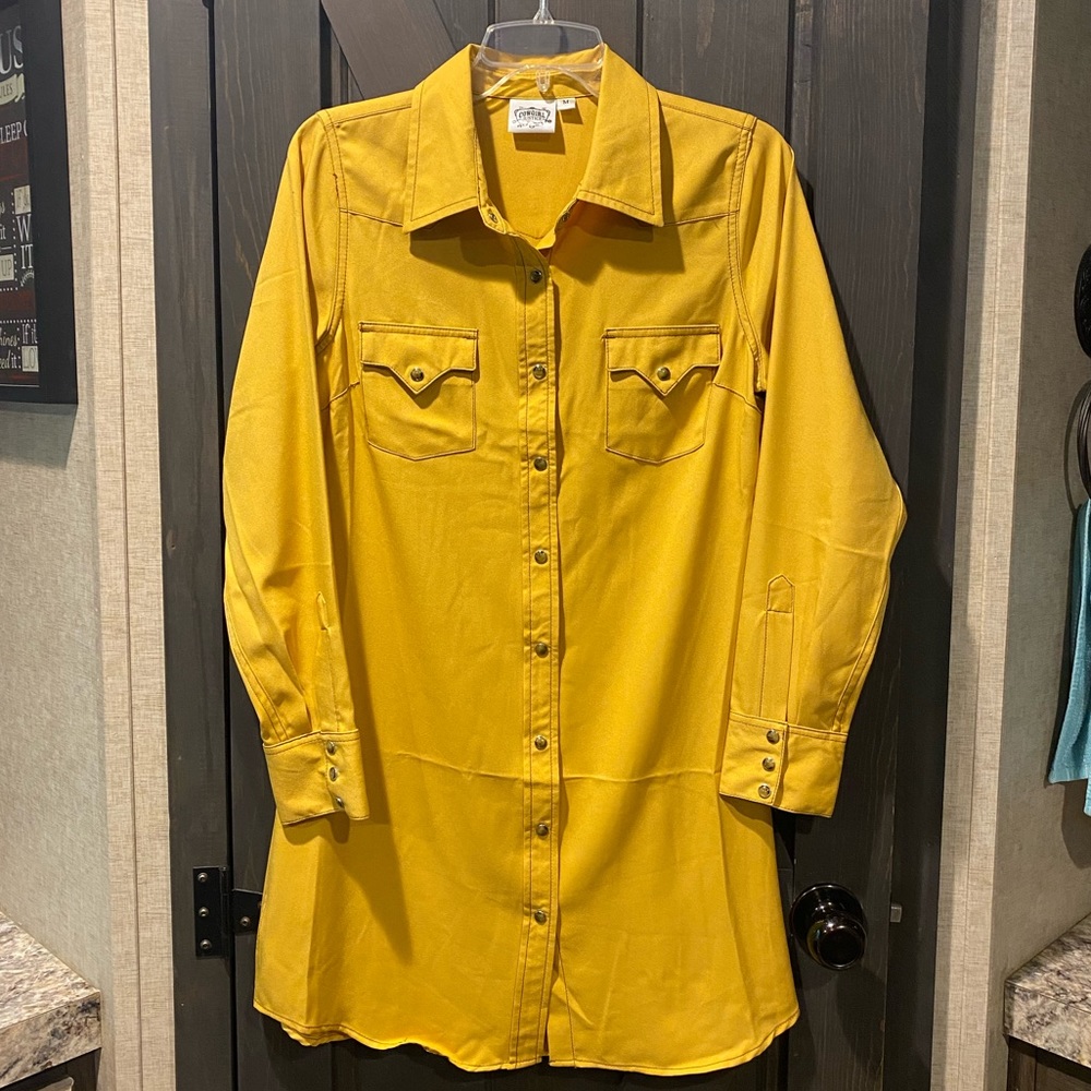 NWOT Cowgirl Justice Pearl Snap Shirt Dress